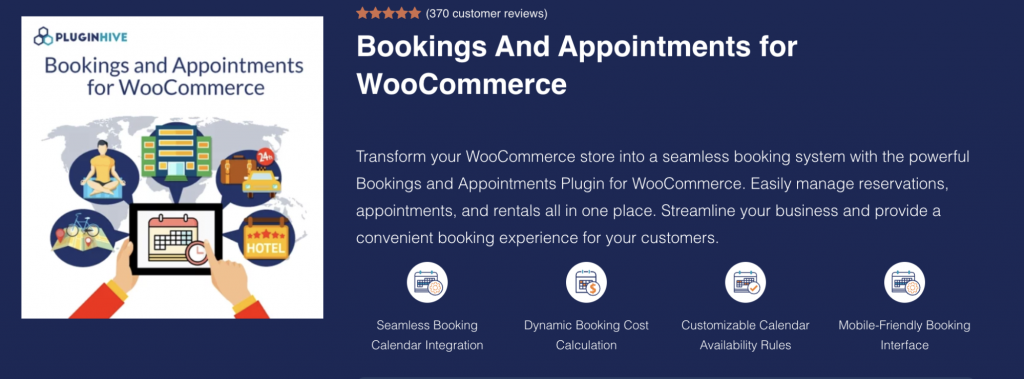 Bookings and Appointments for WooCommerce - PluginHive