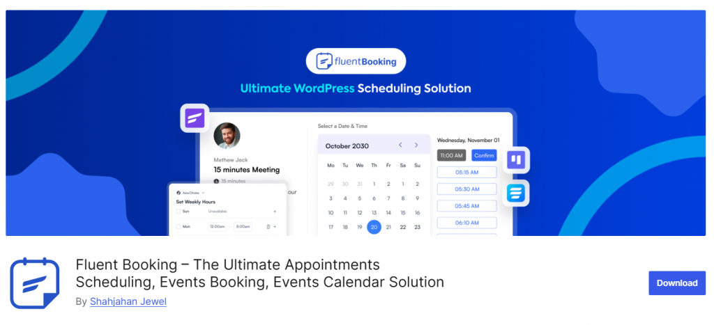 Fluent Booking - WooCommerce Bookings Alternatives