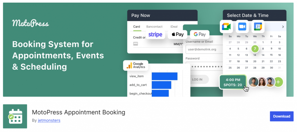 MotoPress Appointment Booking - WooCommerce Bookings Alternatives