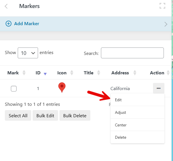 edit marker