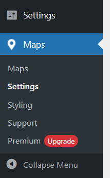wp go maps settings - Embed Google Maps in WordPress