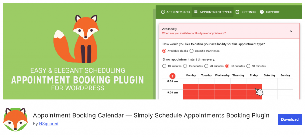 Simply Schedule Appointments