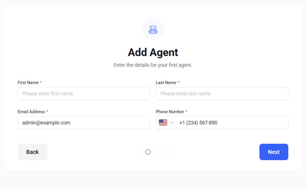 add agent - Add a Photography Studio Booking System to WordPress
