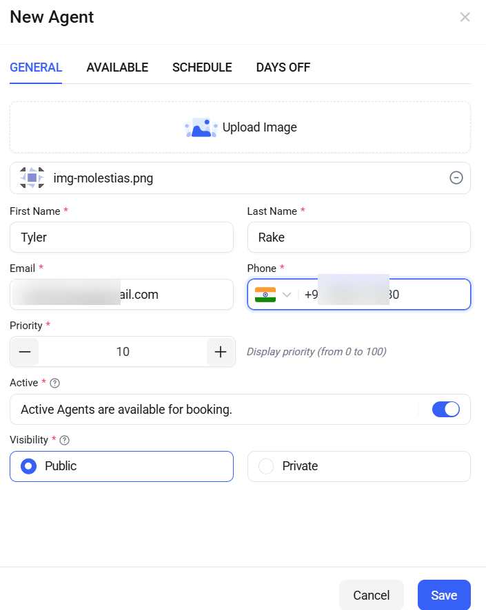 agent general options