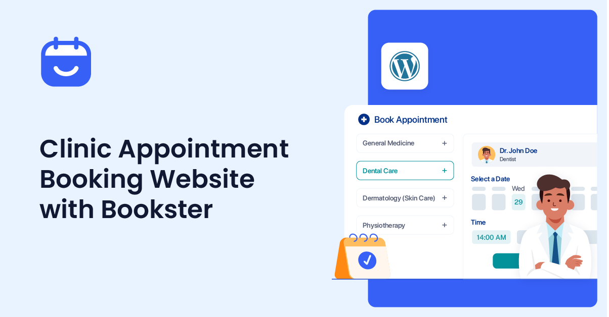 How to Create a Clinic Appointment Booking Website with Bookster