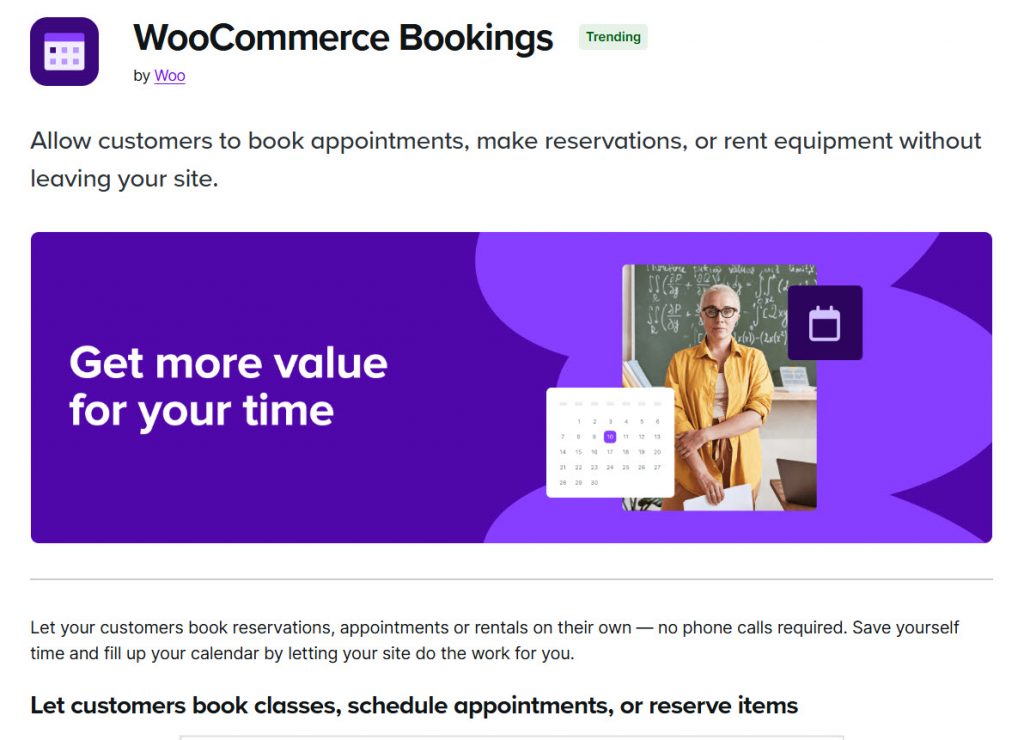 WooCommerce Bookings