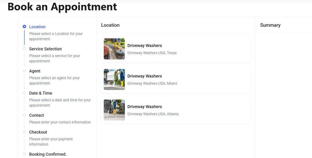 booking front end - Create a Home Service Booking Platform