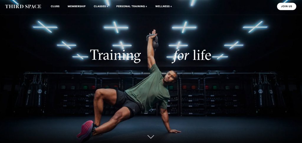 Third Space London - WordPress Personal Trainer Booking Website Examples