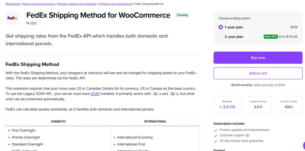 FedEx Shipping Method