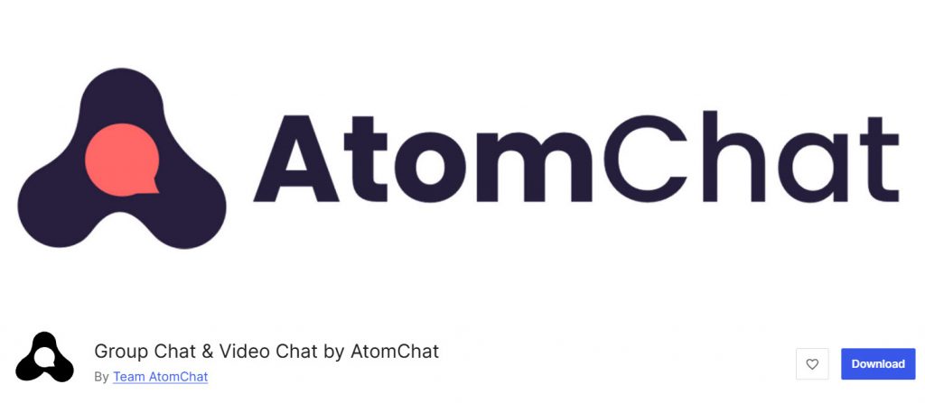 Group Chat & Video Chat by AtomChat - WordPress Video Conference Plugins