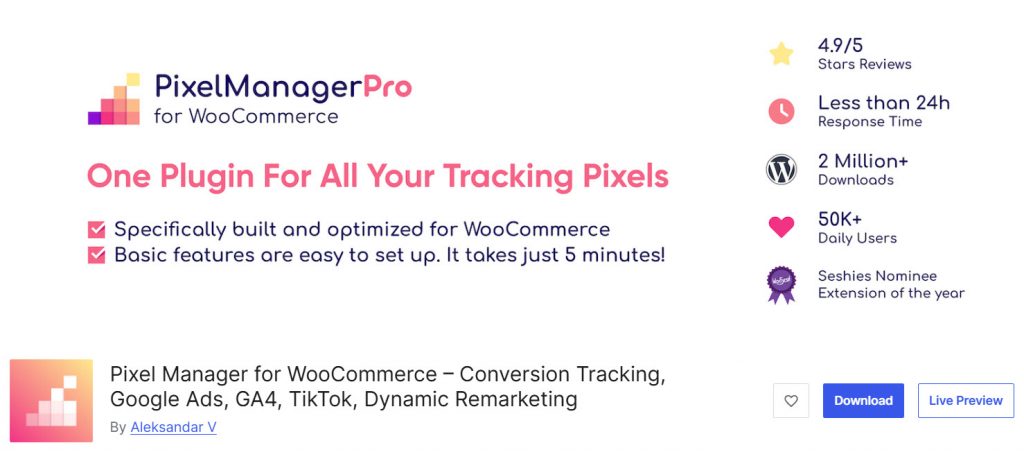 Pixel Manager for WooCommerce