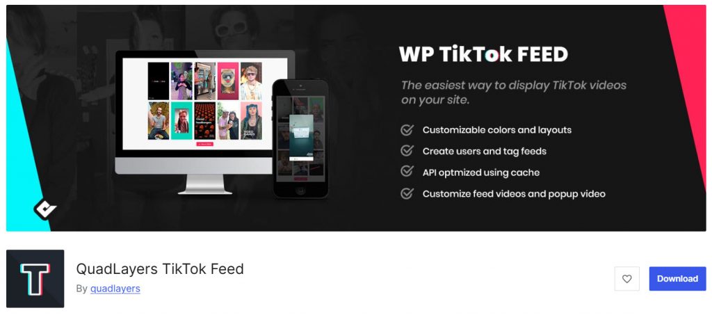 QuadLayers TikTok Feed