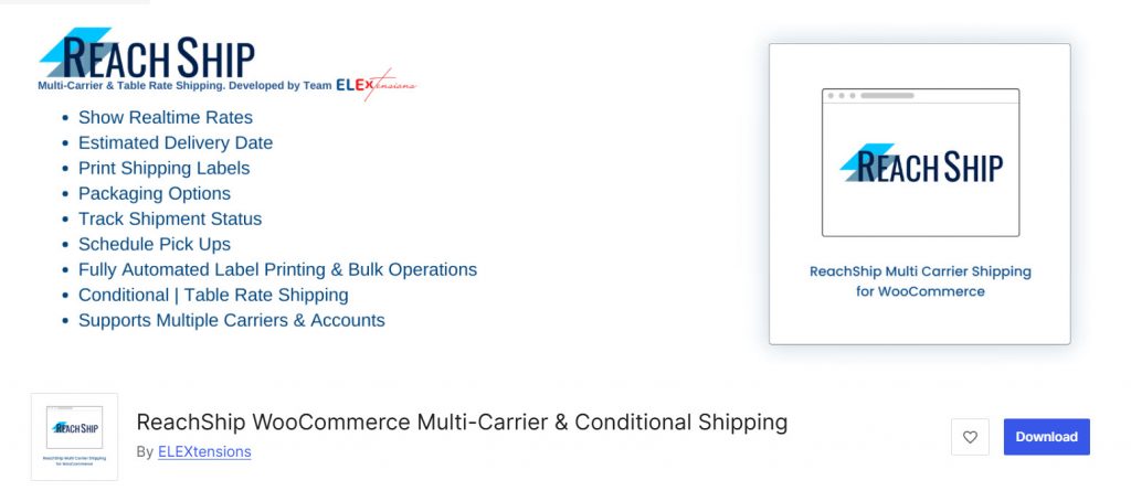 ReachShip WooCommerce Multi-Carrier & Conditional Shipping - FedEx WooCommerce plugins