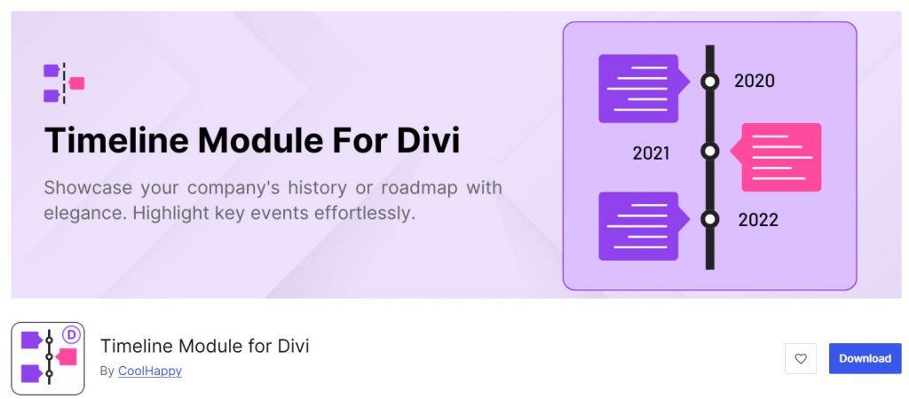 Timeline Module for Divi - wordpress timeline plugins