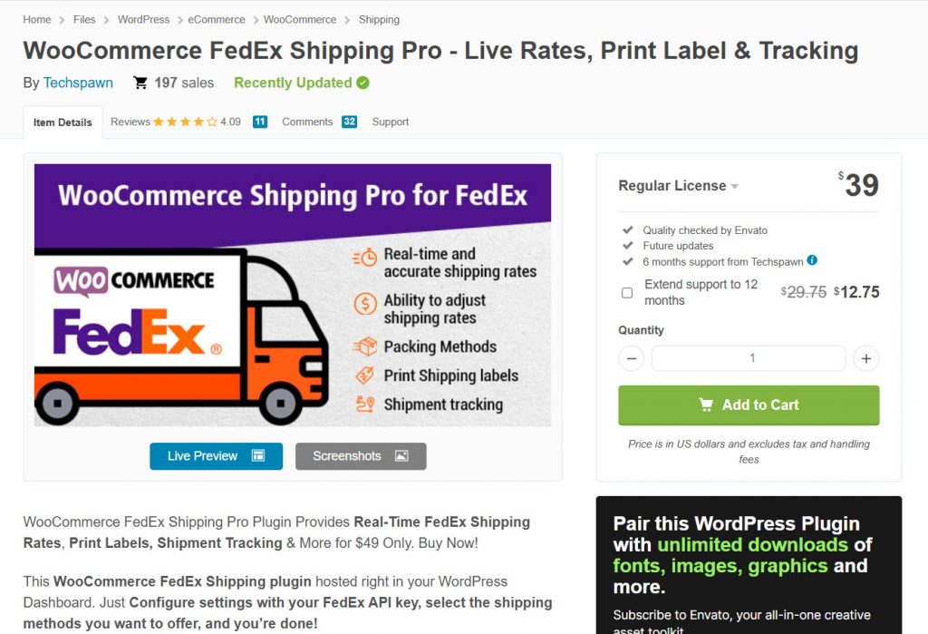 WooCommerce FedEx Shipping Pro
