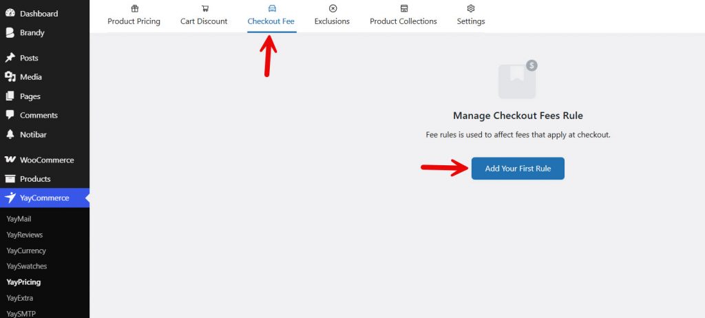 add checkout fee rule - Add custom fees to WooCommerce payment gateways