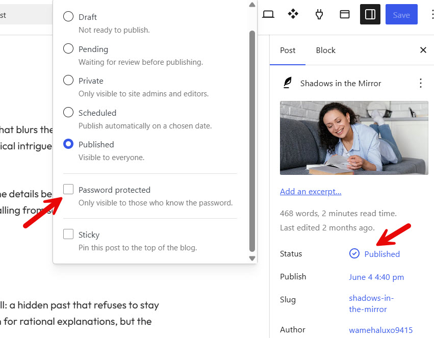 password protected