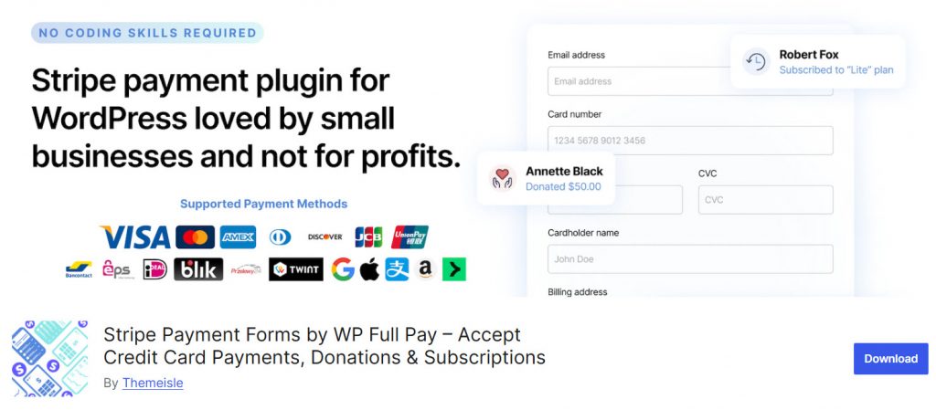 WP Full Pay - WP Simple Pay alternatives