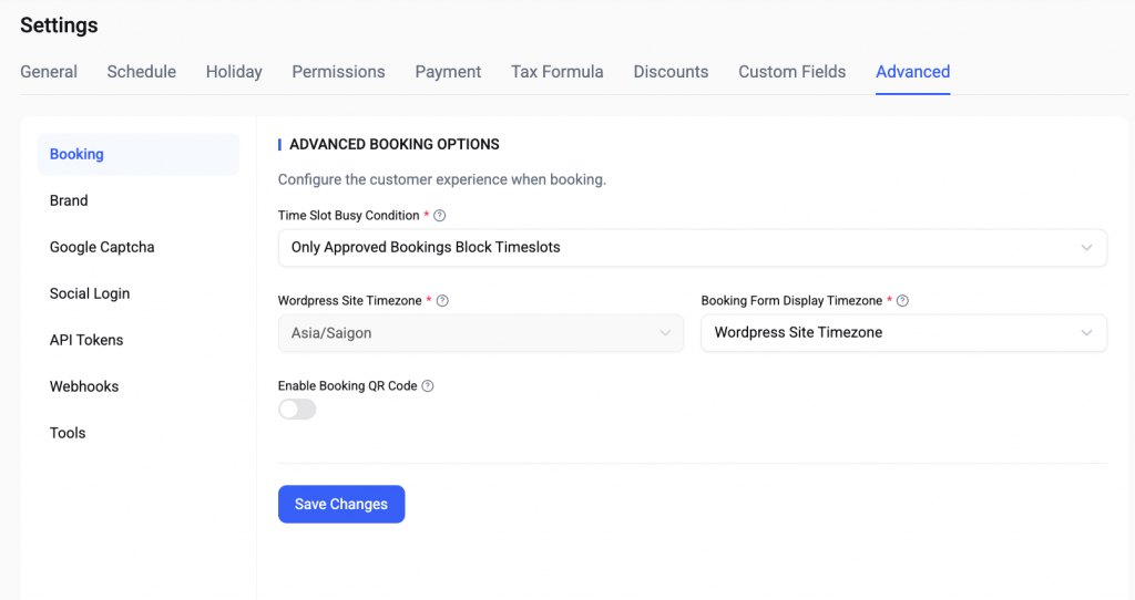 timezone booking