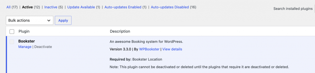 install and activate Bookster